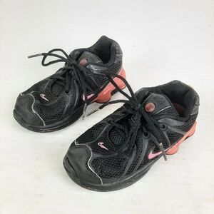 🔥Nike Shox Toddler Size 9c Black and Pink Lace Up Shoes